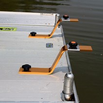 KD 극선크랭크 2개세트 좌대 받침틀연결 거치대 z크랭크 좌대연결 부속 받침틀좌대연결 연장대 클램프 Z자부속