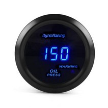 자동 수정 장비 12v 범용 블루 백라이트 디지털 타코미터 부스트 수온 게이지 오일 압력 전압계 52mm, 05 oil pressure gauge