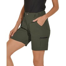 VAYAGER 여성용 하이킹 카고 반바지 빠른 건조 경량 스트레치 골프 낚시 아웃도어 캐주얼