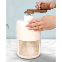 팥빙수 기계 얼음가는 살얼음 눈꽃 여름 간식 소형, (패키지 2) 수제 빙수기 + 아이스박스 2개