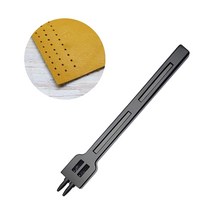 그리프 목타 치즐 가죽 끈 구멍 작업 스티칭 펀치 UPGRADE 최고급형 가죽 DIY수공구 블랙 라운드 펀칭 5MM간격 2갈래 1PCS