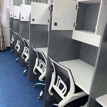 1인실독서실책상 가정용독서실책상 실속형 와이드, LED 램프 + 소켓