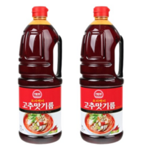 해표 요리백미 고추맛기름, 1.8L, 2개