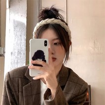 마샤 뜨개 땋은머리 헤어밴드 3color