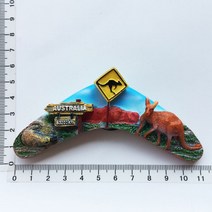 마그네틱 원형 자석판 관광 기념품 공예 페인트 자석 냉장고 홈 장식 호주 주위, Kangaroo darts