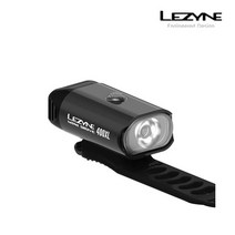 [리자인] LEZYNE 미니 드라이브 MINI DRIVE 자전거용 라이트 전조등 400루, 색상:블랙