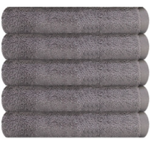 송월타월 호텔 컬렉션 플로우 44 수건 210g 30수 뱀부얀, 진회색 색상, 15개