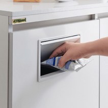 클리 400S 푸시 휴지통 다용도 수납장 더스트박스, 02.푸시_그레이, 본상품선택