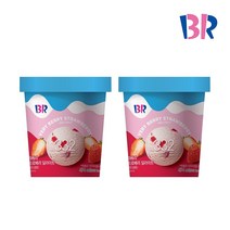[배스킨라빈스] 베리베리 스트로베리 딜라이트 아이스크림 474ml 2개, 단품