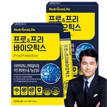 뉴트리원 프로 & 프리바이오틱스 유산균배양건조물 4중기능성 포스트바이오틱스 프락토올리고당 아연 판토텐산 장건강 배변활동, 2box(2개월분), 30포