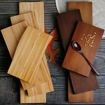 플레이팅 우드 나무 원목 회 고기 스시 김밥 초밥 도마 접시 그릇 플레이트, 15-언발란스 아카시아 접시 5호