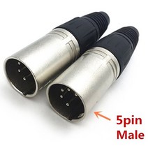 Male Female 3 핀 4 핀 5 핀 XLR 마이크 오디오 케이블 플러그 커넥터 캐논 케이블 터미널, 03 5pin male, 03 5pin male
