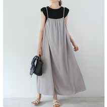 나시원피스 2022여름 뉴타입 일본스타일 라쿠텐 여성복 국제무역 독립 역이 헐렁 외부착용 롱스커트