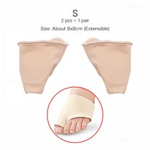 1 쌍 실리콘 젤 발 손가락 두 구멍 발가락 분리기 엄지 외반족 보호대 건막 조절기 무지외반증 보호대 발 관리, 1쌍