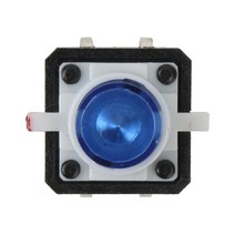 아두이노 LED 택트스위치 12X12 블루 DM2954