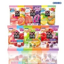 오리히로 일본곤약젤리4봉세트 [복숭아+망고+포도] 24개입포함 [사과+포도][리치+복숭아][오렌지+청포도] 총60파우치, 1300g, 1팩