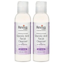 리비바랩스 REVIVA LABS - 글리콜산 페이셜 클렌저 118.3ml(4액량 온스) (2팩)