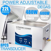 산업 22L 울트라 소닉 클리너 목욕 0 ~ 900W 전원 조절 디지털 DEGAS 세탁기 실험실 자동차 부품 PCB 하드웨어, Upgrades 0-900W|미국