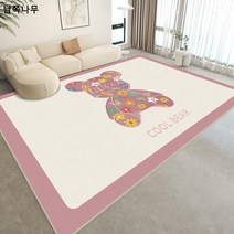 캐릭터 망 홍조표 침실 풀코트 담요 개성 트렌드 크리스털 융 미끄럼 방지 담요 가정용 내염성 거실 카펫