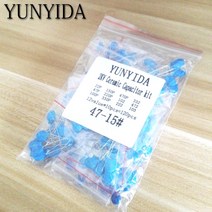 잔광제거콘덴서 잔광제거 콘덴서 전등교체DIY 키트 120pcs = 12 값 * 2KV 세라믹 커패시터 22P 47P 100P 33, 한개옵션0