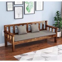 원목 벤치 발코니 거실 3인 의자, 80 가로 52 세로 80 하이 빈티지 카본