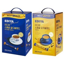 이디야 커피믹스 스페셜 골드블렌드 모카블렌드 180T+20T 맛선택, 골드블렌드 커피믹스 180+20T
