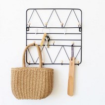 (SM)[업체배송] 블랙스틸 벽후크 소품걸이, 단품, 단품