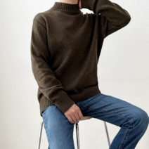 아르레 남성의류 기본 반 목폴라 니트티 9컬러