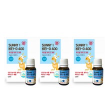 호주직수입 써니원 어린이 임산부 노약자 비타민D 드롭 액상 12ml, 400iu(어린이 아기용), 3병