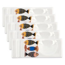 위inyim_블루피쉬 사각 수저 받침 5p 젓가락 한정식 도자기 반침 도기 숟가락 업소용 식당 고급♥inyim, ♥inyouinme, ♥Moringstar♥