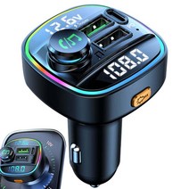 바이크 오토바이 오디오 자동차 라디오 송신기 무선 어댑터 USB C 포트 업그레이드 5.0 FM 음악