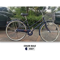 Kawasaki 일본자전거 스타일 클래식 입문 출퇴근용 24인치 26인치 자전거, 속5속 + 26인치cm, I