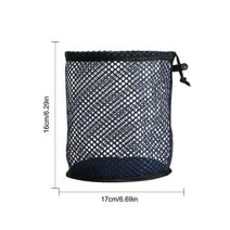 골프 공 메쉬 가방 미끄럼 방지용 드로스트링 코드 잠금 기능이 있는 튼튼한 나일론 다목적 스토리지, [05] Dark Blue S