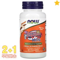 나우푸드 베리 도필루스 키즈 Berry Dophilus Kids 츄어블 60정 3통, 1개, 기본