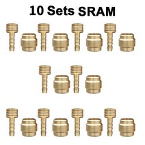 MTB 자전거 유압 디스크 브레이크 니들 올리브 연결 인서트Shimano BH90 BH59 SRAM MAGURA TEKTRO 자전거 브레이크 호스 피팅, 09 10 Sets SRAM