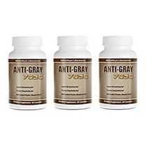 60 Count (Pack of 3) Anti Gray Hair 7050 Restore Natural Hair Color 60 Capsules Per Bottle (3 Bottl, 1, Na