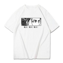 검도복 하카마 검도도복 도복 Eren Yeager shirt Attack on Titan Tees Mens Oneck Summer Teesshirt Print Clothes 100