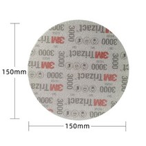 이물녹제거5Pcs 3M 스폰지 연마 사포 3000 그릿 자동차 페인트 마감 6 인치 150mm 원형 02085, 02 3000 grit_02 15피스