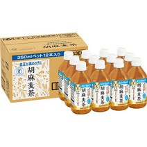 SUNTORY 산토리 새서미 발리 참깨 보리차 블렌딩티 350ml 12팩, 12개