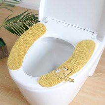 겨울용 따뜻하고 세탁 가능한 화장실 매트 시트 뚜껑 패드 비데 커버 욕실 액세서리 가정용 두꺼운 이음매 없는 스틱, [06] B