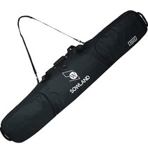 SW SOWLAND 스노우보드 백 보드 백 - 도로 여행을 위한 보관 칸 포함 비행기 여행용 옵션 길이 155cm 블랙, black-155