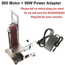 스탠다드툴 연마 도구 300 w 미니 전기 벨트 기계 샌더 샌딩 그라인딩 기계 벨트 그라인더 diy 커터 가장자리 빼빠, 895 모터 어댑터