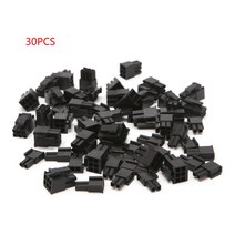 30 개 PC 4.2mm 6+2 핀 수컷 전원 커넥터 PC 그래픽 카드 PCI 용 플라스틱 쉘, 검은색
