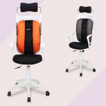 직장인 회사 회전형 머리받침 메쉬원단 암체어 대기 교회 주니어룸 오피스, 블랙