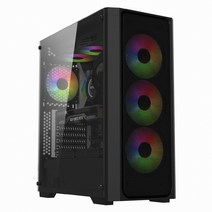 컴퓨터케이스 SWORD S830 RGB 타이탄 글래스 블랙