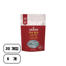 아크바 우바 홍차 피라미드 티백, 2g, 120개