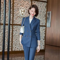 꽃소담 여성 정장세트 투버튼 정장 투피스세트 세미정장 오피스룩 Z50