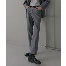 MILLIONCOR CONA 1057 커버밴드 크롭 스트레이트 데님 팬츠 바지 다크그레이