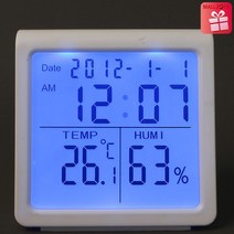 thermo hygrometer J620 디지털온습도계 탁상시계 실내온도계습도계, 1세트