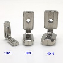 팬오일 2-10pcs T 슬롯 L 모양 2020 3030 4040 알루미늄 프로파일 내부 코너 커넥터 조인트 브래킷 나사 포함, 3030-L 2pcs